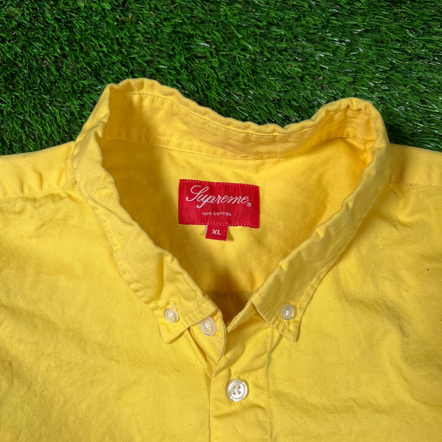 Supreme Competition Shirt Yellow (2014) Size XL USED x16118