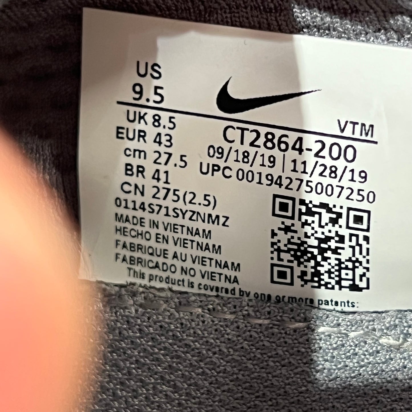 Nike Air Max 270 React ENG Travis Scott Cactus Trails (2020) Size 9.5 USED s22454