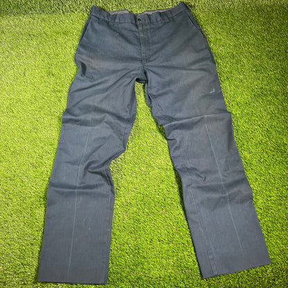 1990s CCS Navy Blue Work Wear Pants Size 36 USED v16528
