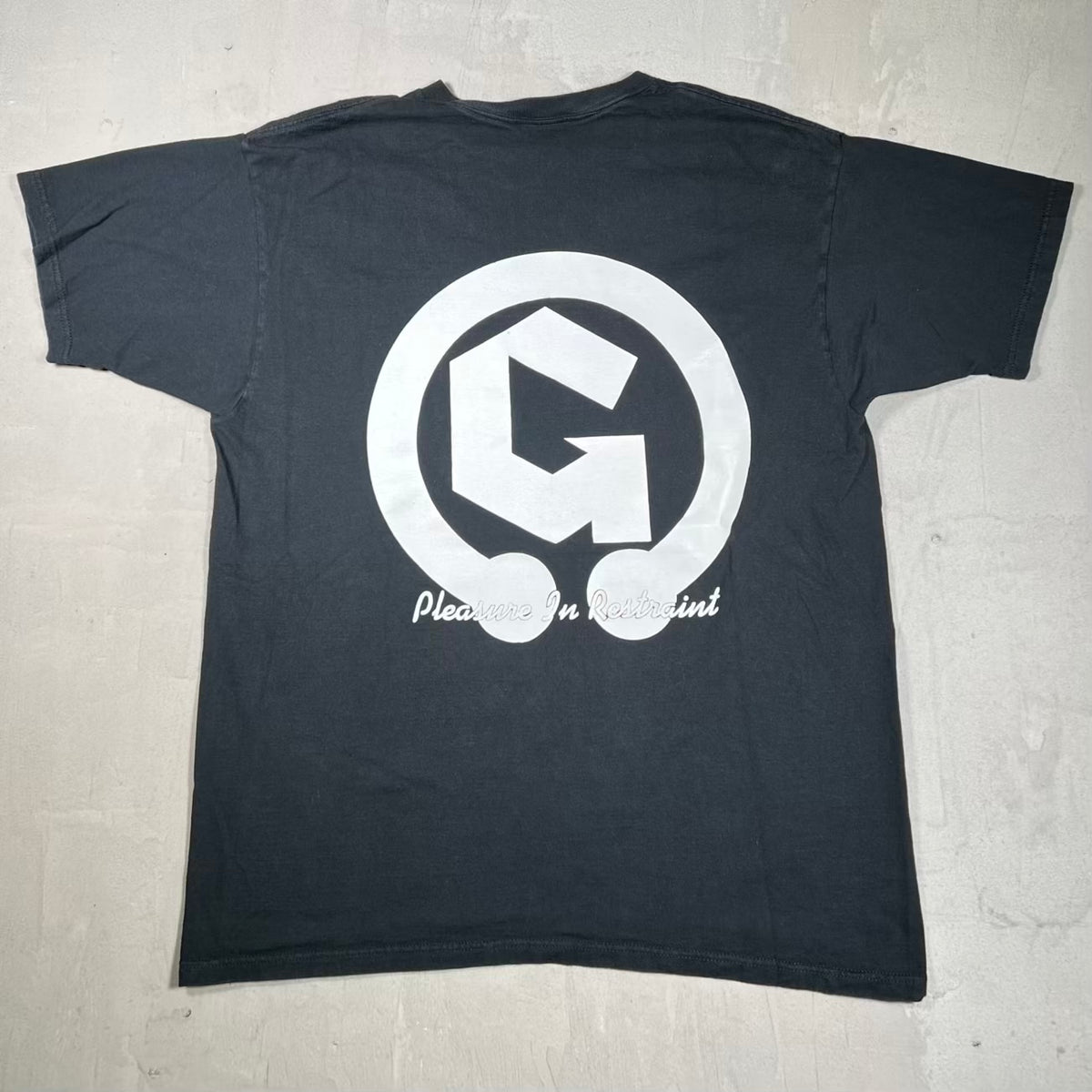 1990s Genitorturers Pleasure in Restraint Metal Rock Band Black Tee Size XL USED v20159