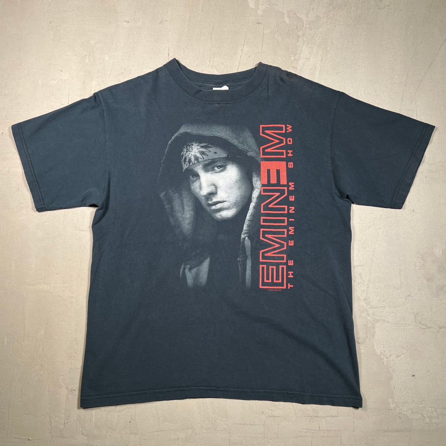 The Eminem Show 2002 Black Tee Size Medium Used
