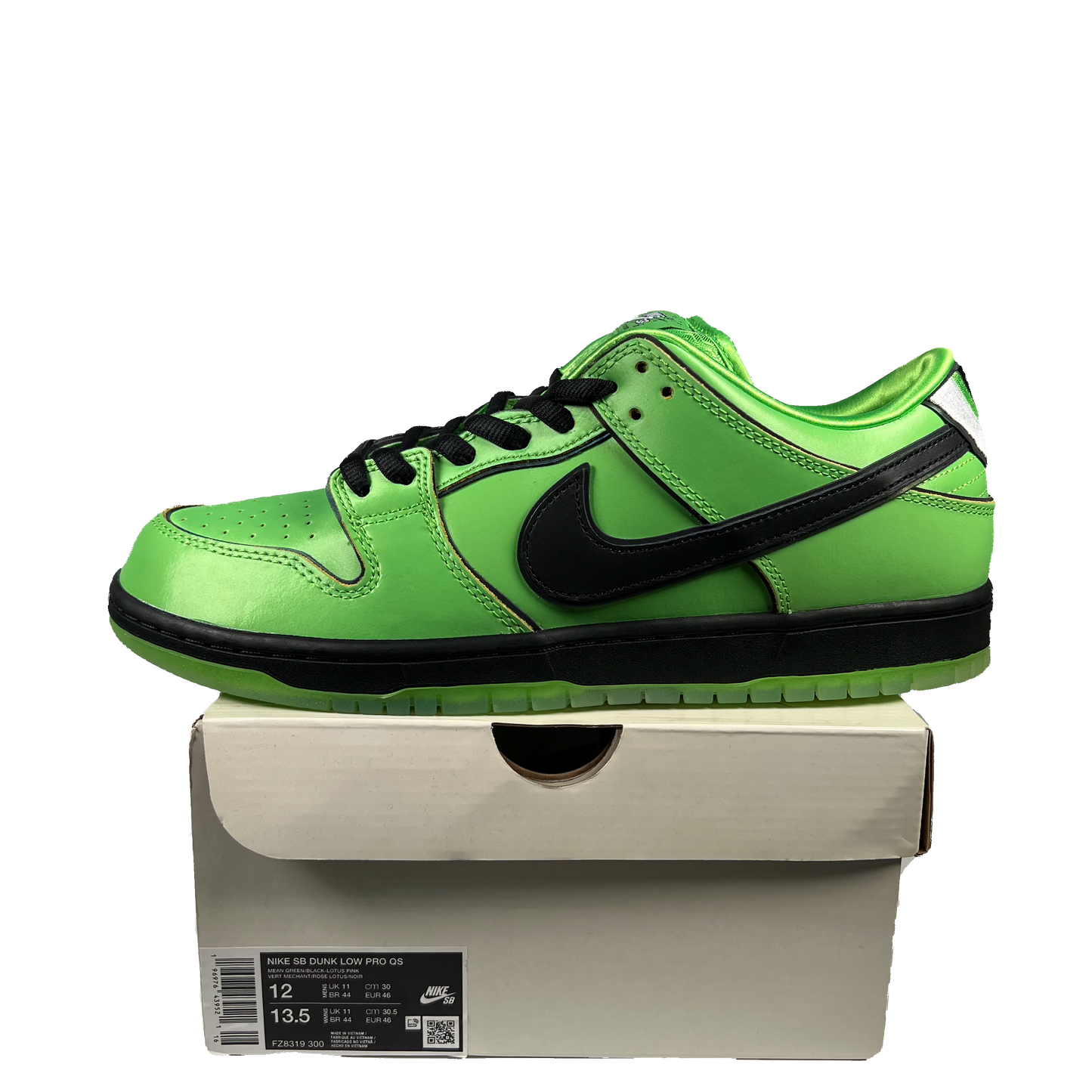 Nike SB Dunk Low PowerPuff Girls Buttercup (2023) Size 12 NEW s19180