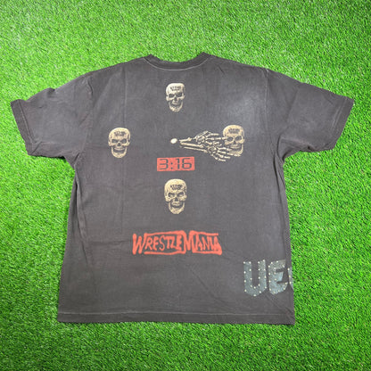 Travis Scott WWE Black "No Bystanders" Stone Cold Steve Austin Tee (2025) Size XL USED x15853