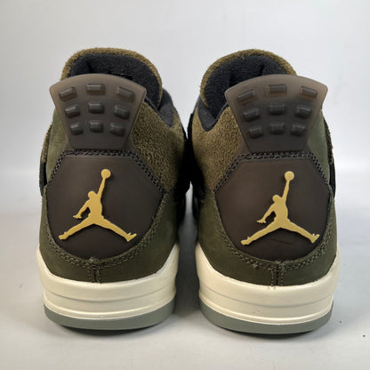 Jordan 4 Craft Medium Olive (2023) Size 9.5 USED s21321