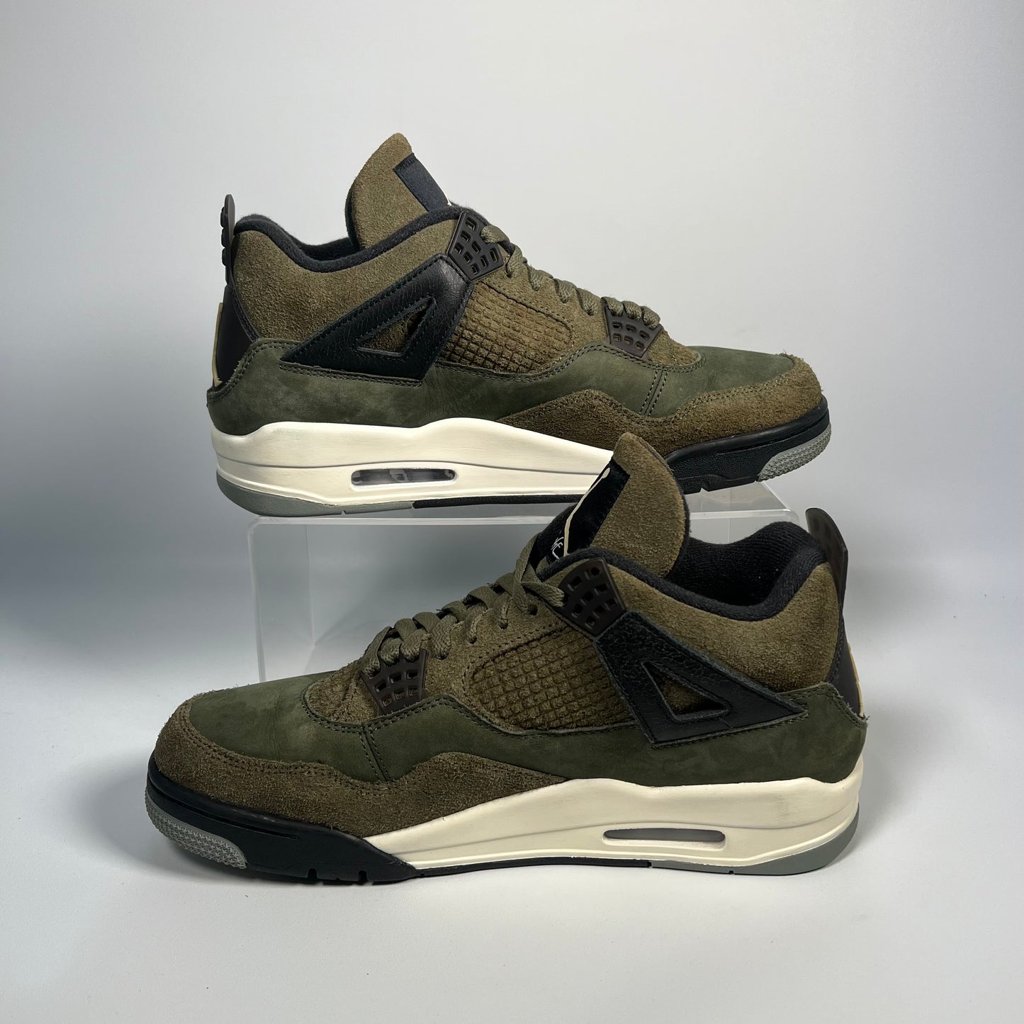 Jordan 4 Craft Medium Olive (2023) Size 10.5 USED s17544