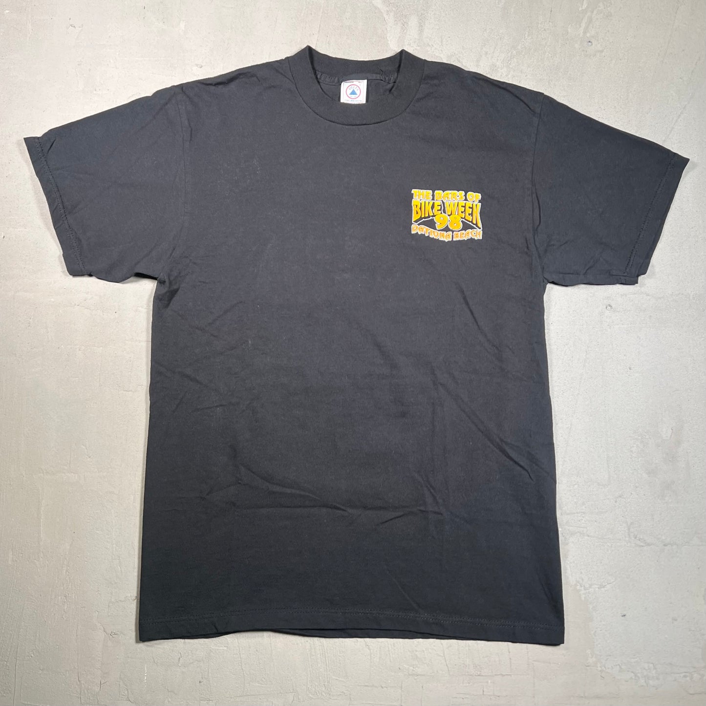1998 "Bars of Bike Week" Black Tee Size Large USED v19368