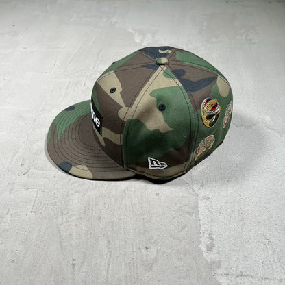 Supreme New Era Rings Box Logo Fitted Size 7.5 USED x18358