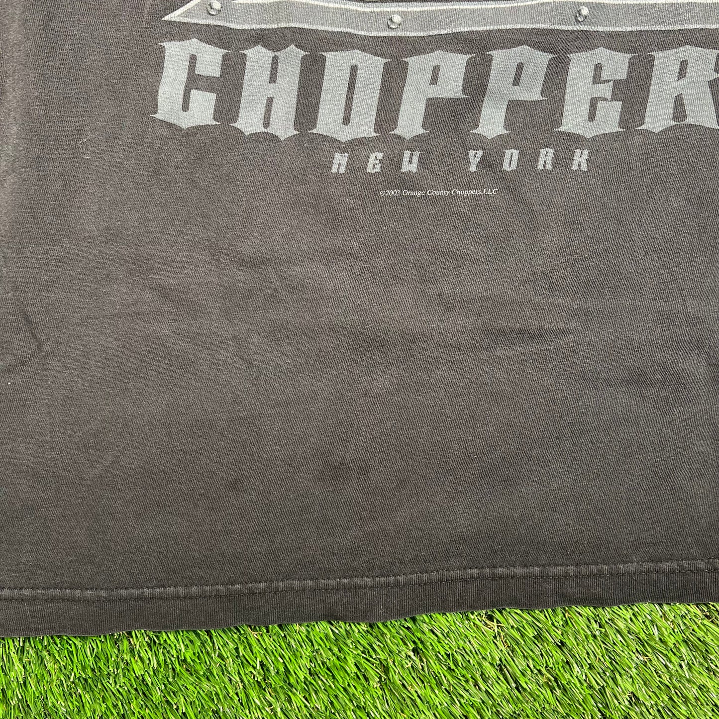 2003 Orange Country Choppers New York Cross Black Tee Size XL USED v18681