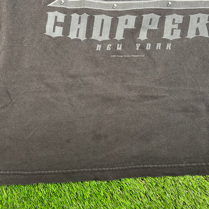 2003 Orange Country Choppers New York Cross Black Tee Size XL USED v18681