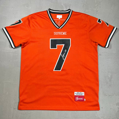 Supreme Hail Mary Football Jersey Orange (2014) Size XL USED x18384