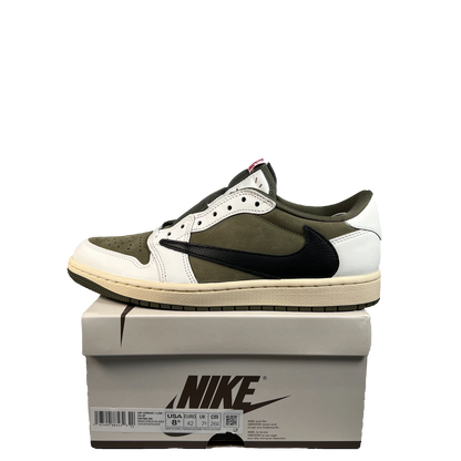 Jordan 1 Low Travis Scott Medium Olive (2024) Size 8.5 NEW s22383