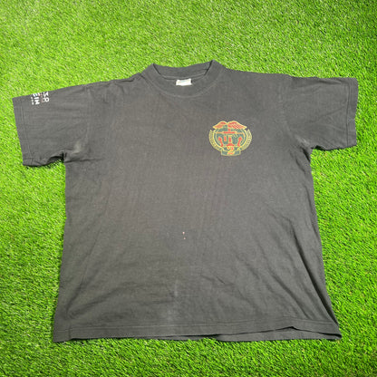 1990s Commandos 2 Black Tee Size Large USED v17757