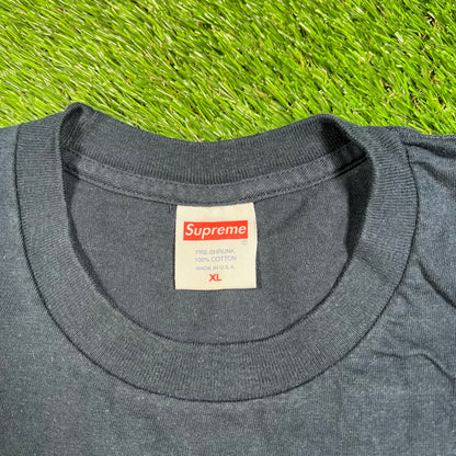 Supreme Blank Navy Blue Tee Size XL USED x14435