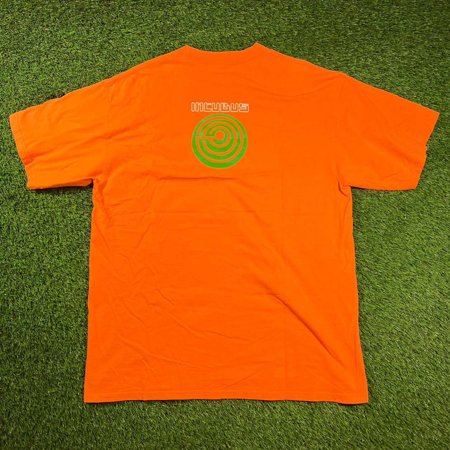 1999 Incubus Orange Band Tee Size XL USED v18442