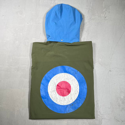 74 Is War Hooded Olive Green Target Vest Size Large USED x18394