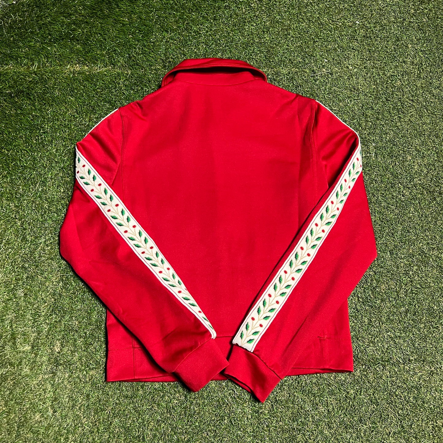 Casablanca Tennis Club Red Zip Up Hoodie Size Small USED x14156
