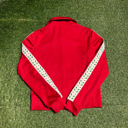 Casablanca Tennis Club Red Zip Up Hoodie Size Small USED x14156
