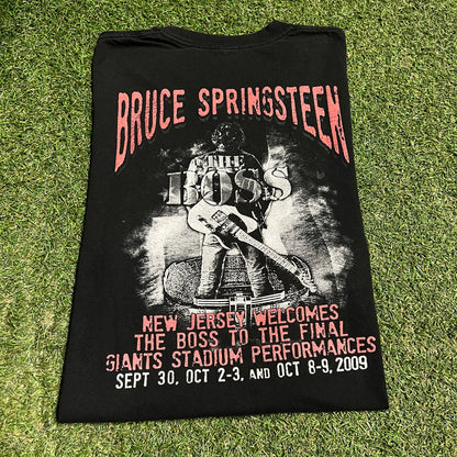 2009 Bruce Springsteen Final Performances Black Tee Size XL USED v16422