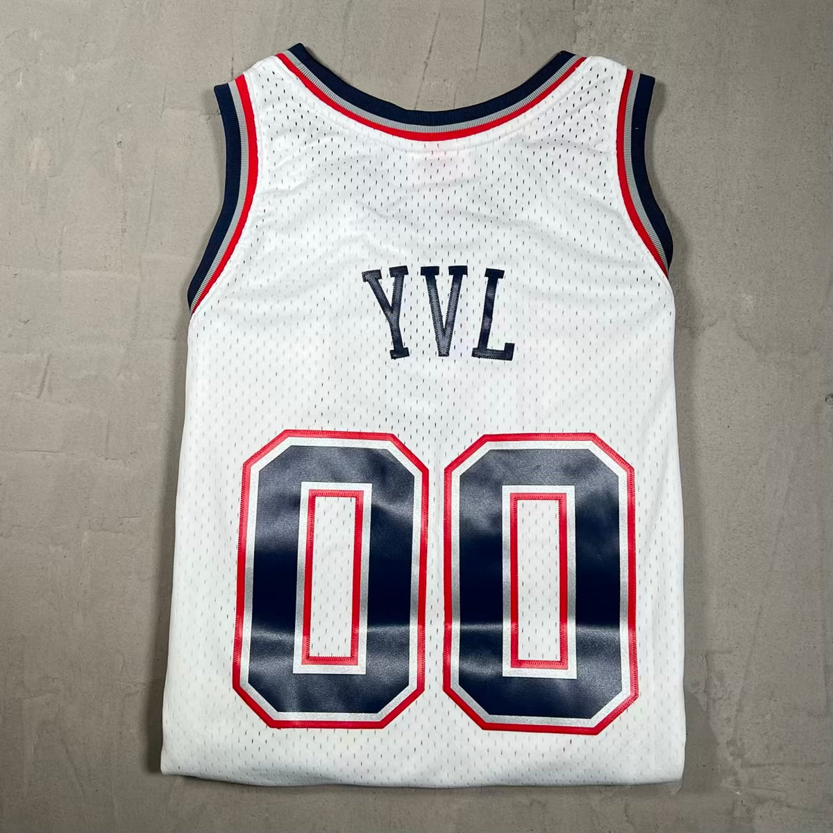 Playboi Carti NBA Mitchell & Ness New Jersey Nets White Jersey Size Large NEW x18523