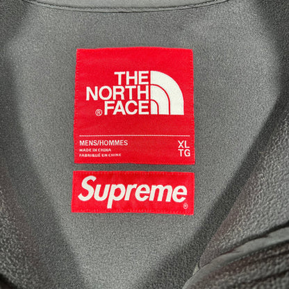 Supreme North Face Bleached Denim Print Fleece Size XL USED x14684