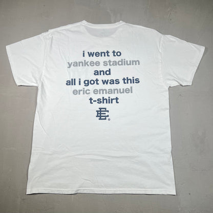 Eric Emanuel Yankees All I Got Was This Tshirt White Tee Size One Size USED x17044