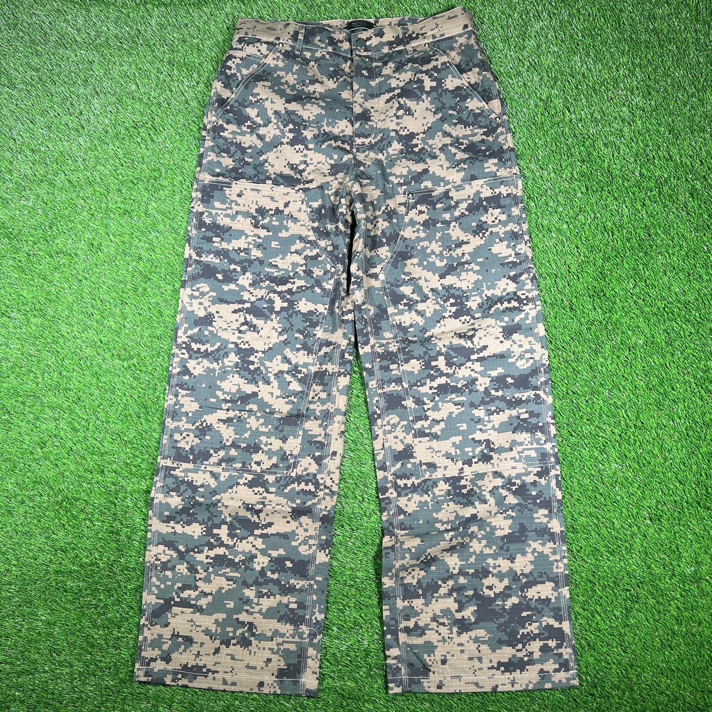 HMDD Double Knee Digi Camo Military Camo Pants Size Medium USED x15053