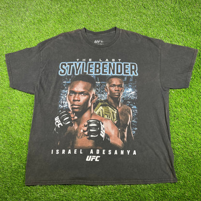 Modern Israel Adesanya Black "Last Airbender" Tee Size XL USED v17260