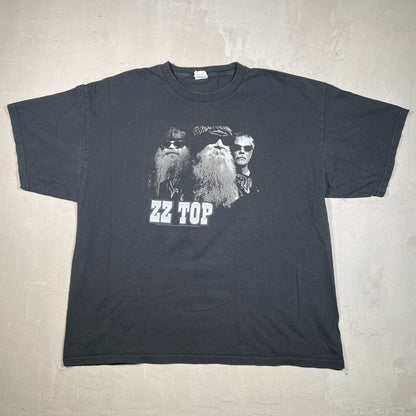 2015 ZZ Top Portrait Black Tee Size XXL USED v19211