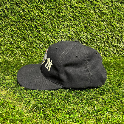 1999 Yankees vs Braves World Series Hat USED v16089
