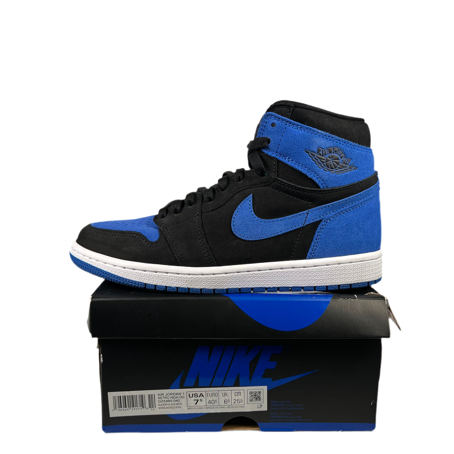 Jordan 1 Royal Reimagined (2023) Size 7.5 USED s18782