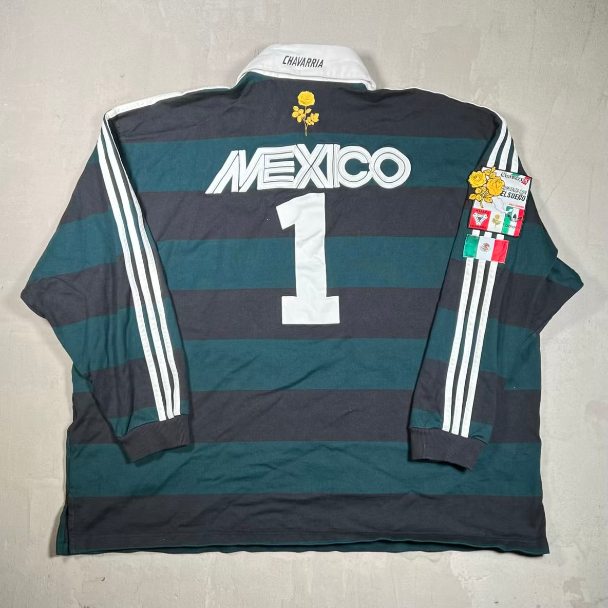 Adidas Willy Chavarria Mexico Longsleeve Rugby Size XL USED x18792