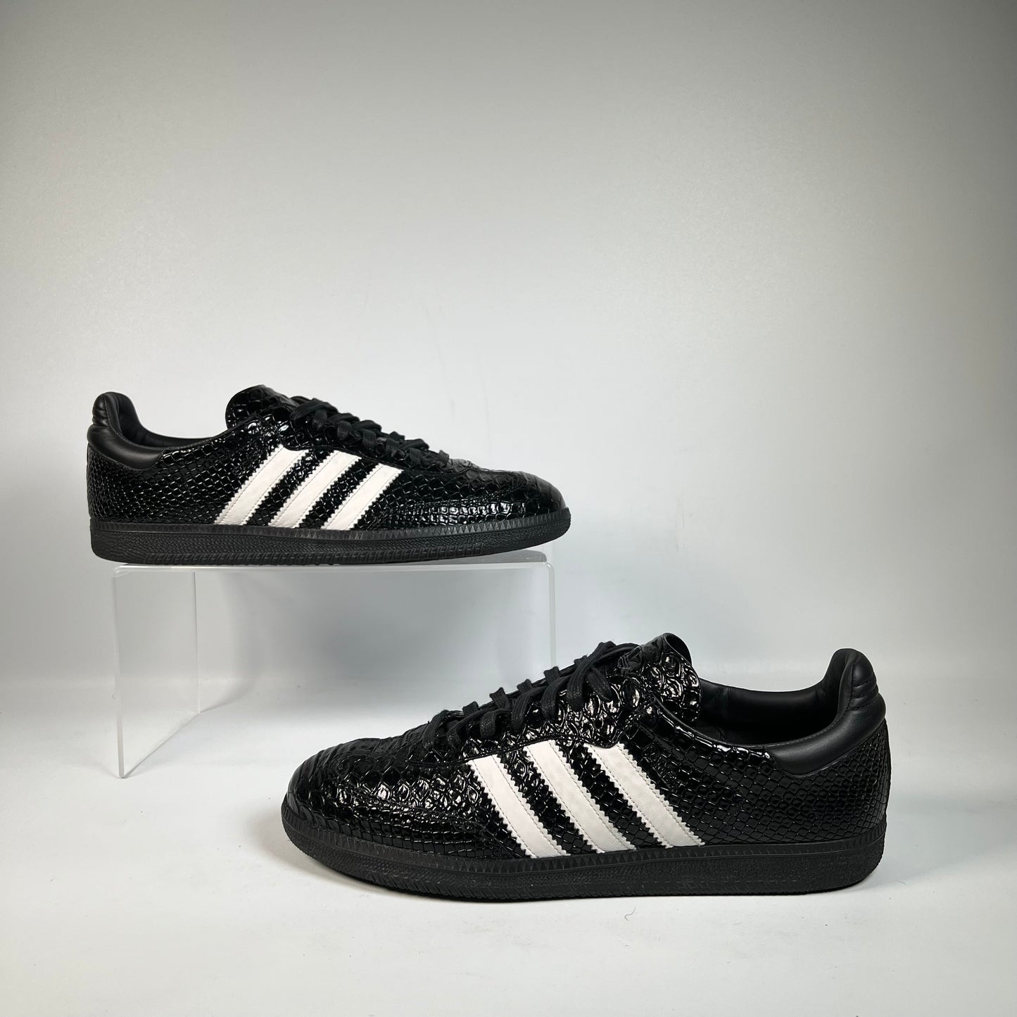 Adidas Samba OG Made in Italy Black Croc (2024) Size 9 USED s21850
