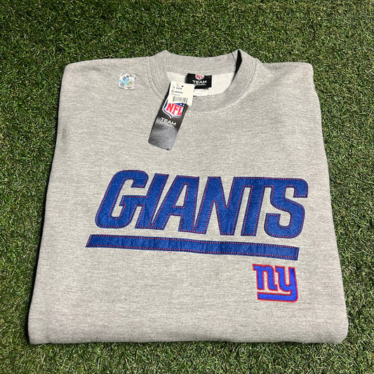 New York Giants NFL Apparel Grey Crewneck NEW v16319