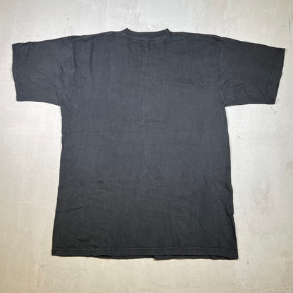 1993 Chicago Bulls 3 Peat Champs Black Tee Size XL USED v19244