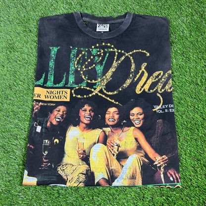 Vale Forever Waiting To Exhale Bling Black Tee Size Medium NEW x14269