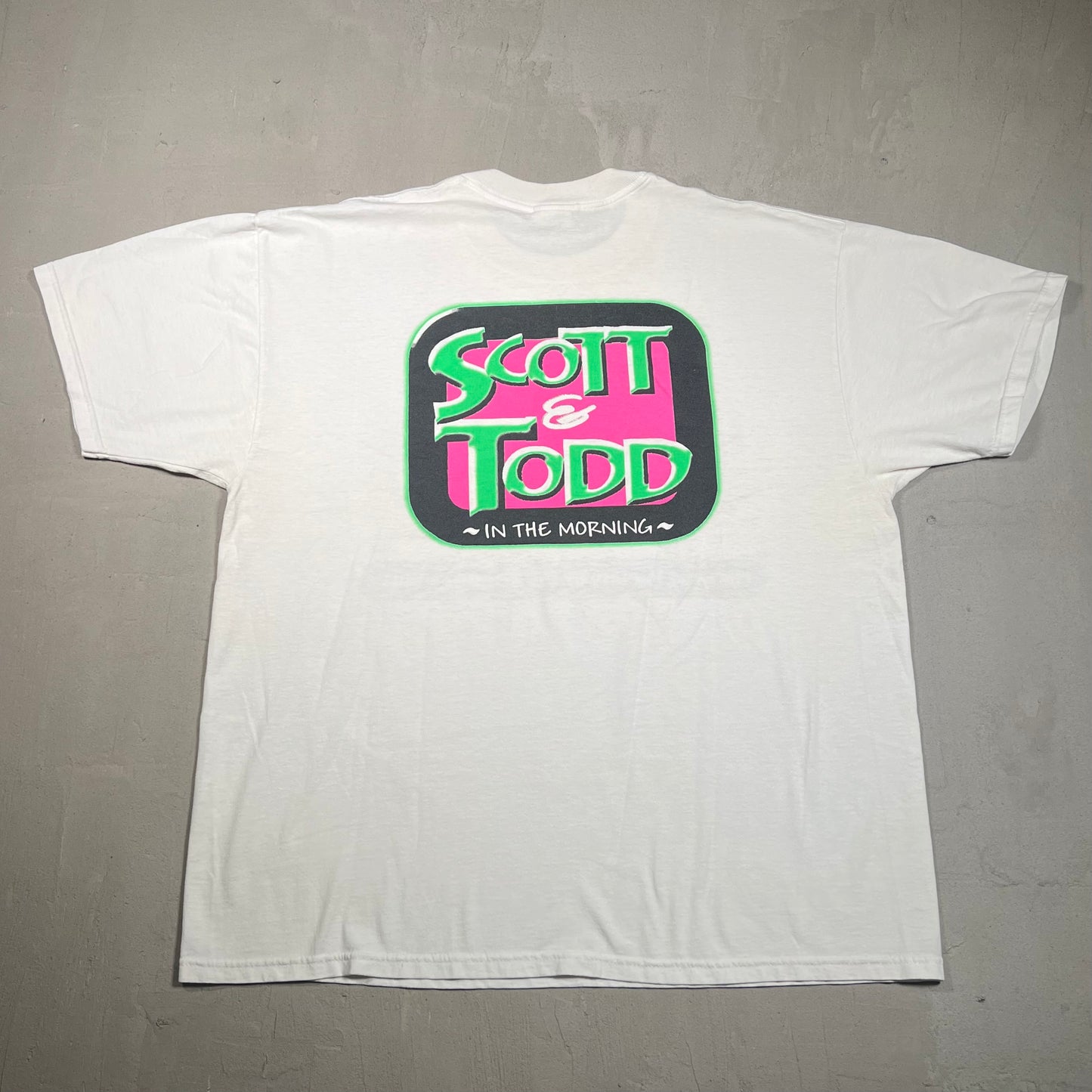 1990s WPLJ 95.5 Raido White Tee Size XL USED v19401