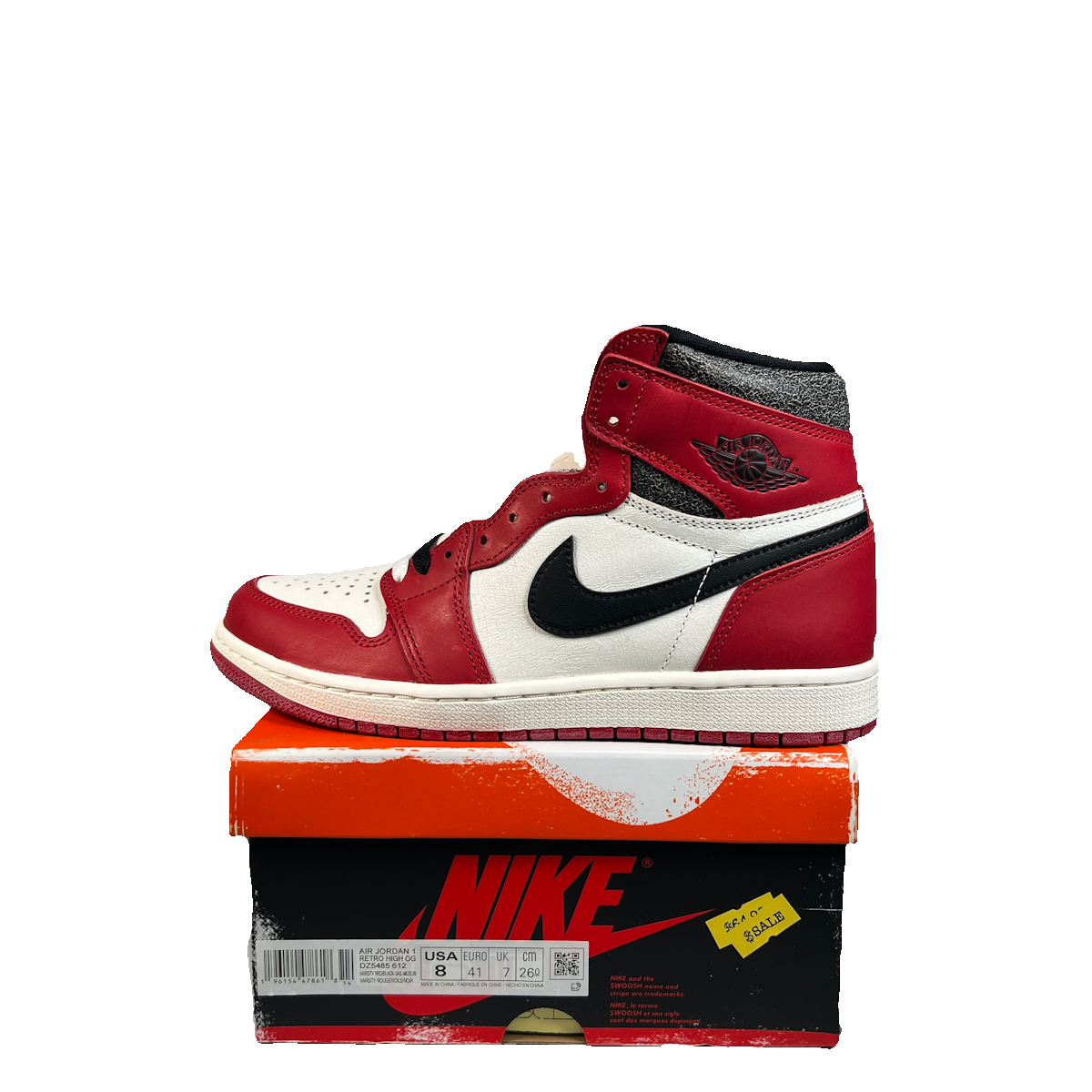 Jordan 1 High Lost and Found (2022) Size 8 NEW s23301