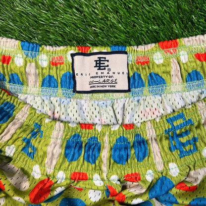 Eric Emanuel Poka Dot Green Shorts Size XXL USED x16746