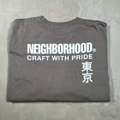 Neighborhood NERD No One Ever Really Dies Grey Longsleeve Size Medium USED x18117