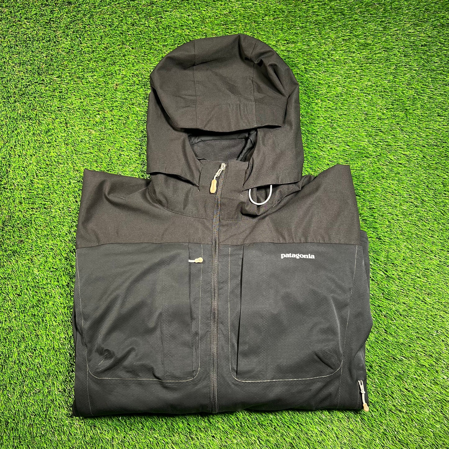 Patagonia Guide Alpine Climbing Black Jacket Size Large USED v18403