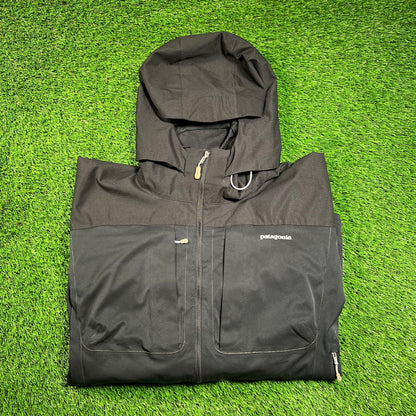 Patagonia Guide Alpine Climbing Black Jacket Size Large USED v18403