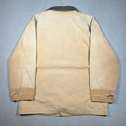 1990s LL Bean Tan Workwear Field Jacket Size XL USED v19275