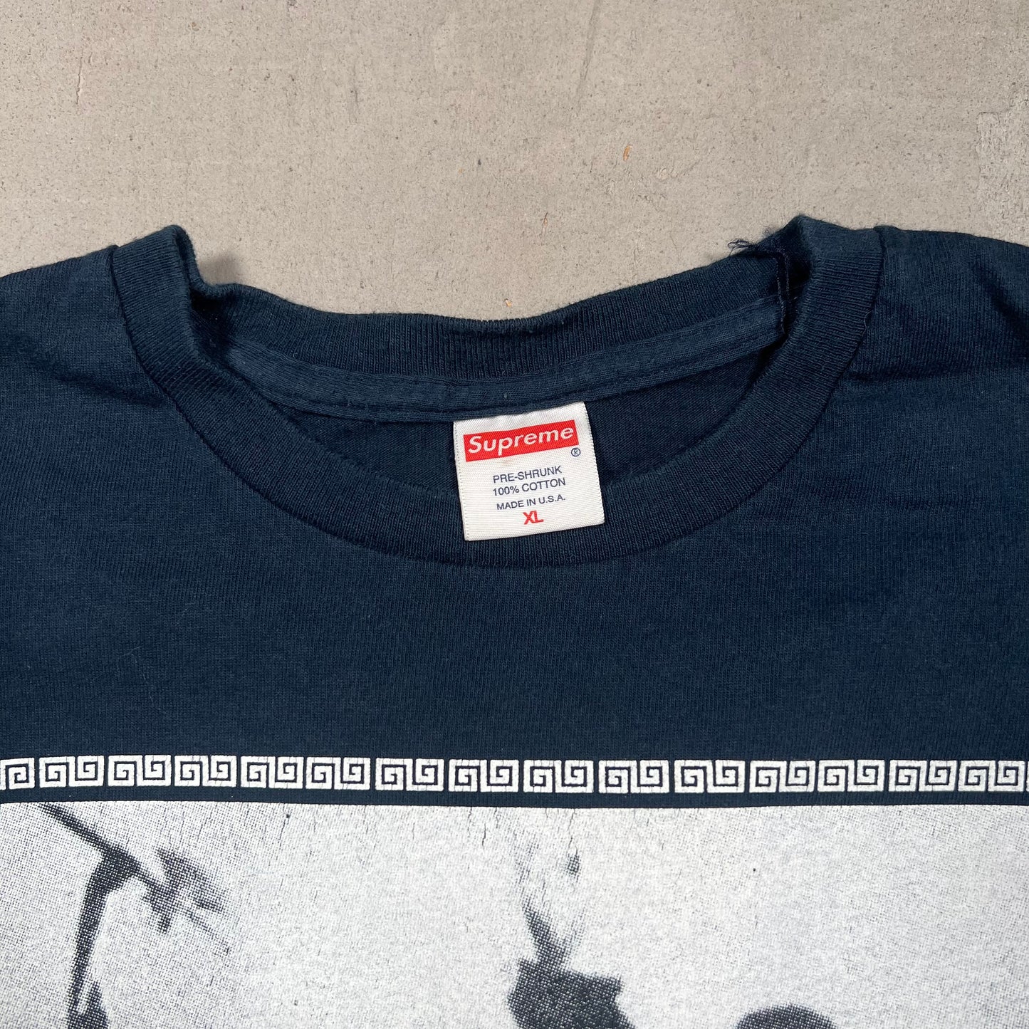 Supreme Invincible Armour Navy Tee (2010) Size XL USED x17267