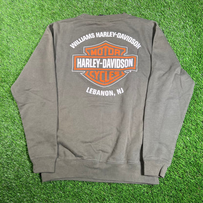 2010 Harley Davidson Lebanon NJ Olive Crewneck Size Medium USED v18226