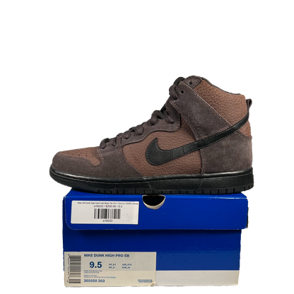 Nike SB Dunk High Dark Oak Black Tar 2011 Size 9.5 USED s16533