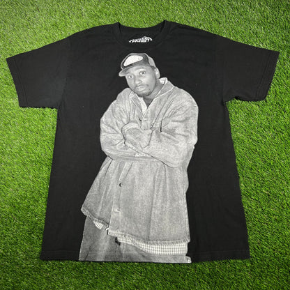 Con Art Ol' Dirty Bastard Big Graphic Black Tee Size Large USED v15965