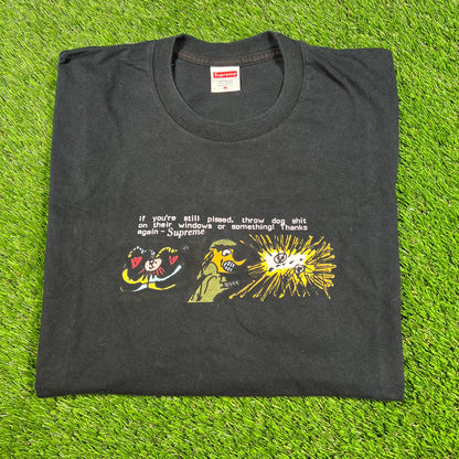 Supreme Dog Shit 2017 Black Tee Size XL USED x14431
