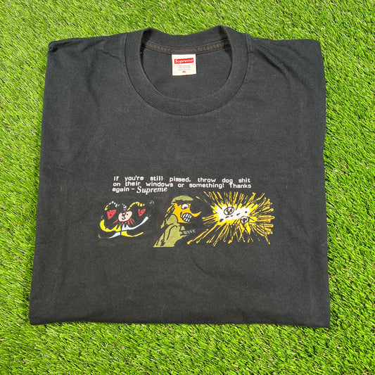 Supreme Dog Shit 2017 Black Tee Size XL USED x14431