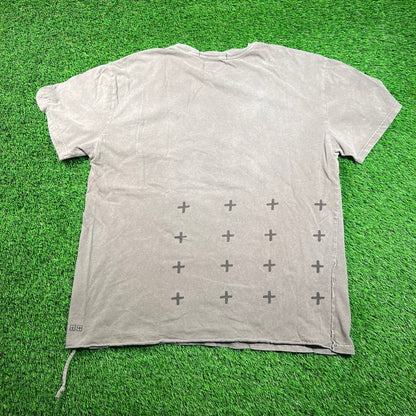 Ksubi Plain Grey Tee Size Medium USED x16499
