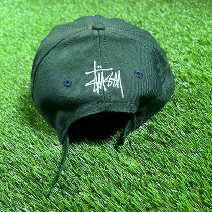 1990s Stussy Crown Logo Hat Green USED x14447